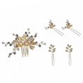 thumbnail image 1 of Elegant Artificial Pearls Design Hair Pin Bridal Accessories With Flower Decors Wedding Ceremony Headpiece Photo Props Multicolor, 1 of 4