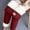 Red, variant on Ahabrexf Thick Lamb Wool Fleece-Lined Leggings,Women's Small Printed Long Pants for Daily Wear