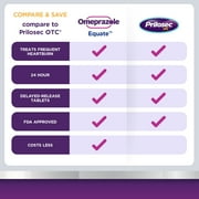 Equate Omeprazole Delayed Release Coated Tablets 20 mg, Wildberry Mint, 14 Count, Compare to Prilosec OTC