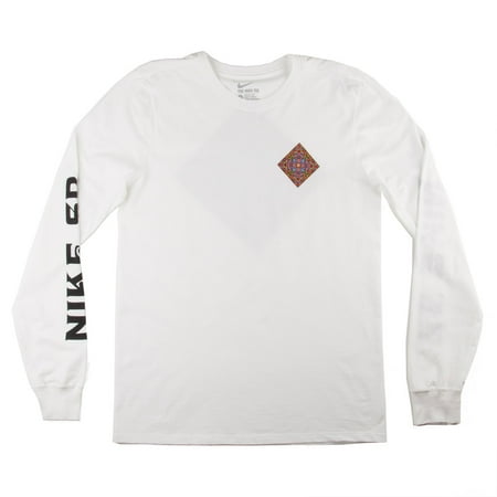 Nike Mens Concepts Stained Glass Long Sleeve t-shirt White/Multi-color