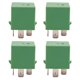 thumbnail image 1 of 4 relés de ventilador de radiador de refrigeración de 5 pines de 12 V y 35 A, color verde 6547TX para 206 207 306 307 406 407 807, 1 of 5