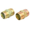 thumbnail image 3 of M22x1.5 to M22x1.5 Male Thread Car Straight Iron Hose Pipe Fitting Connector Adapter 2pcs, 3 of 5