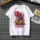 thumbnail image 1 of Camiseta de cuello redondo de manga corta informal de verano para hombres y mujeres con estampado de dibujos animados de Super Mario Bros poliéster tamaño adulto zhangmengya LED, 1 of 2