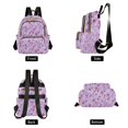 thumbnail image 2 of Wild Flowers Lavender Pink Quilted Backpack Fashion Daypack Commuter Bag for Women 8.5 L, 2 of 7