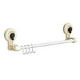 thumbnail image 2 of Strong Suction Cup Towel Rack, Drill-Free Bathroom Storage Organizer with Adjustable Hooks, Rustproof ABS Plastic Rod for Bath Towels, Space Saving Mount for Showers, 2 of 6