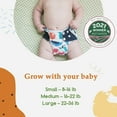 thumbnail image 6 of 20 KaWaii Baby One Size Printed Snap Pocket Cloth Diaper-Shells, Leakproof Reusable Newborn to Toddler - Spring Sunshine, 6 of 7