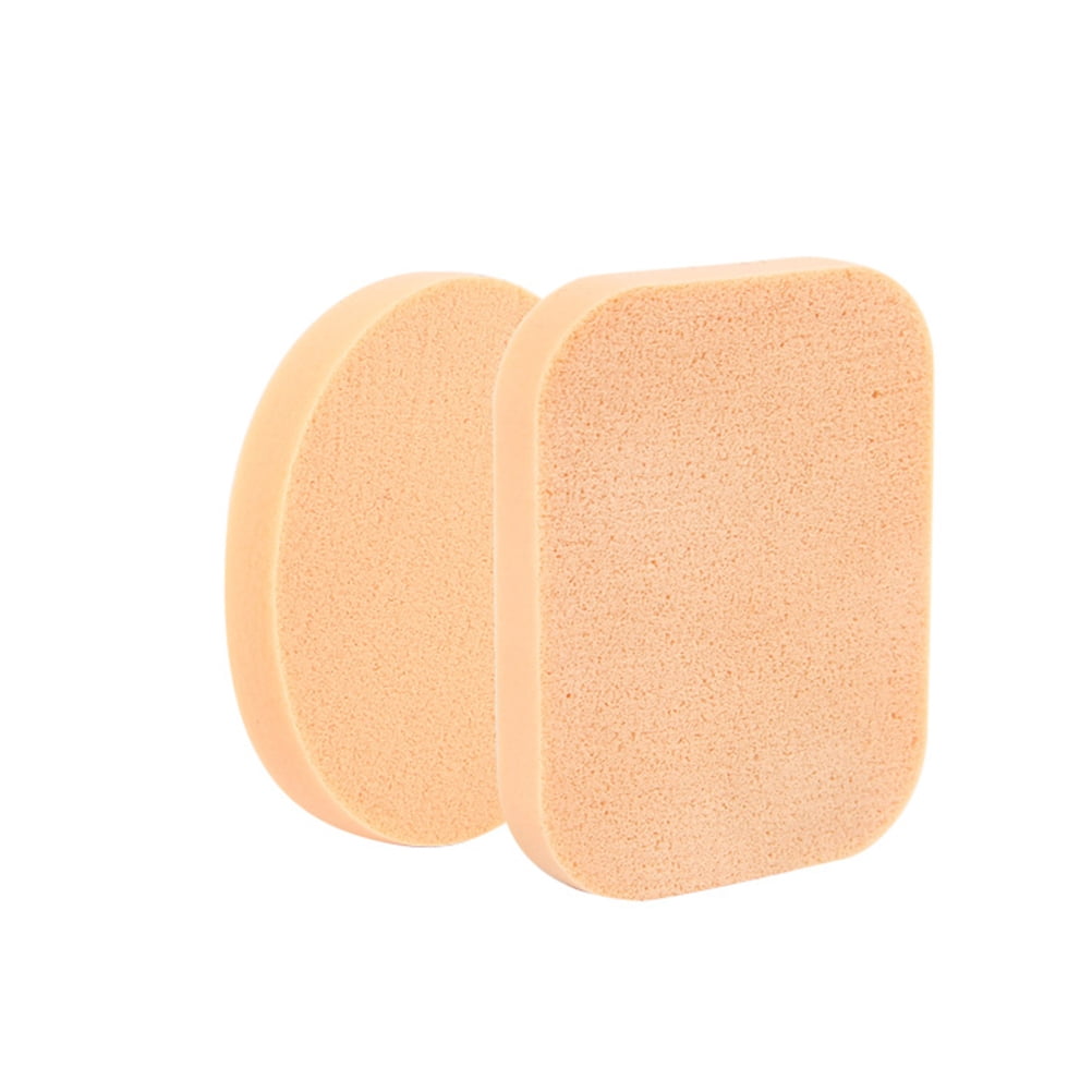 2pcs Beauty Makeup Facial Sponges Puff Round Dry and Wet Use Puff Cosmetic Press Powder Puff