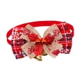 thumbnail image 3 of Collares navideños para perros, collares navideños para mascotas, cómodos, a cuadros, elegantes y bonitos, para fiestas navideñas pequeñas y medianas,, 3 of 8
