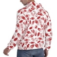 thumbnail image 6 of Haiem Red Football Patterned Men's Hoodie with Kangaroo Pocket - Ideal Pullover Sweatshirt for Daily Wear, Travel, and Home-Small, 6 of 7