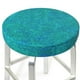 thumbnail image 3 of Disketp Blue Green Glitter Funda Redonda para Taburete, Funda de Cojín para Silla de Bar Suave y Elástica-13 inch, 3 of 7