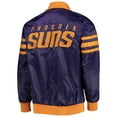 thumbnail image 3 of Men's Starter Purple Phoenix Suns The Captain II Full-Zip Varsity Jacket, 3 of 4