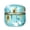 Blue, variant on Shabby Chics, Tea Tin, Elegant Metal Tinplate Empty Tins, Shabby Chics Mini-boxes, Colorful Flower Metal Tin for Candles, Spices, Tea, Candy - Style Blue
