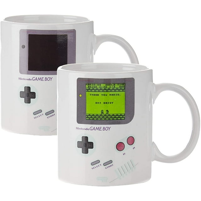 Värmekänslig Mugg - Officiell Gåva för Gamers, Nördar, Nintendo Mario-Fans, Män & Retroentusiaster från 90-talet, 290ml