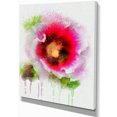 thumbnail image 2 of Poppy avec Éclaboussures Aquarelle Verte - Impression sur Toile Florale, 2 of 4