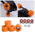 thumbnail image 4 of 4pcs 78A High Flexibility Quad Roller Skate Wheels with Bearings Installed Skateboard Wheels for indoor and outdoor Roller Skating Orange, 4 of 9