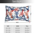 thumbnail image 2 of Pofeuu Red Lobster Print Polyester Microfiber Plush Pillowcases, Super Soft and Cozy Pillow Case Covers with Envelop Closure（Pillow core not included）-20"x30", 2 of 6
