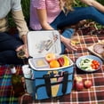 thumbnail image 5 of FORMRS Insulated Cooler Bag 24 Cans Capacity Soft Leakproof Lunch Box with Side Pockets, Colorful Ice Cream Cat, 5 of 7