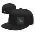 thumbnail image 4 of Flat Bill Brim Hat Adjustable Baseball Cap Mexico-Flag-Map Mens Women Snapback Trucker Hat, 4 of 7