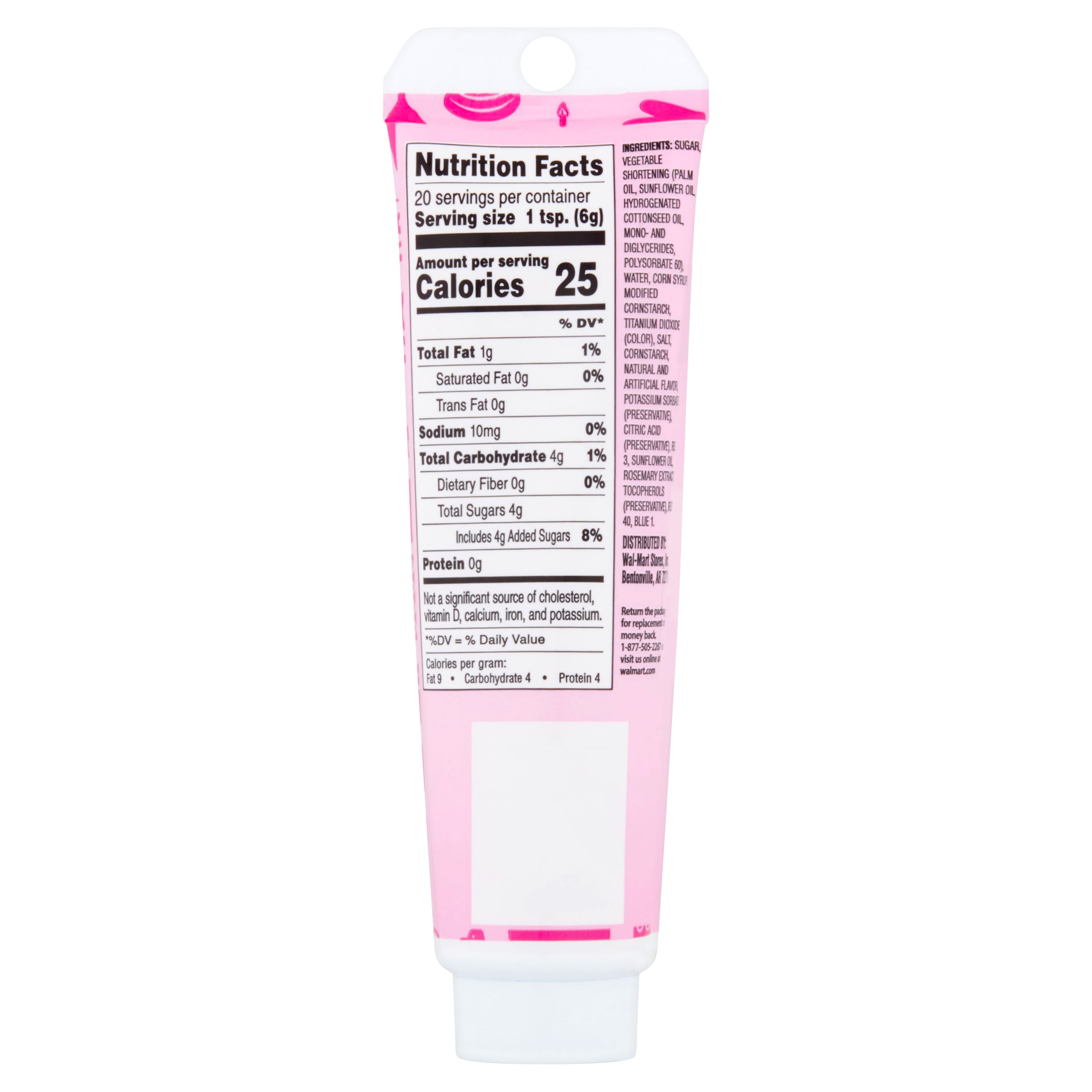 Great Value Pink Decorating Icing, 4.25 oz