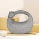 thumbnail image 3 of Bolso Hobo para mujer bolso de mano trenzado de cuero PU bolso suave bolso de compras, 3 of 6