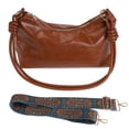 thumbnail image 2 of BadPiggies Crossbody Purses for Women Vintage PU Leather Handbag Shoulder Bag with Bohemia Wide Strap - Brown, 2 of 9