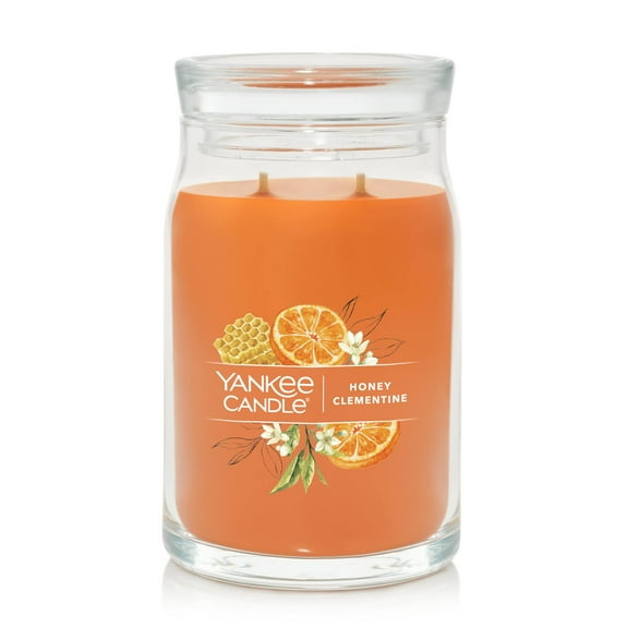 Yankee Candle Signature Large 2-Wick Candle, Honey Clementine, 20 oz