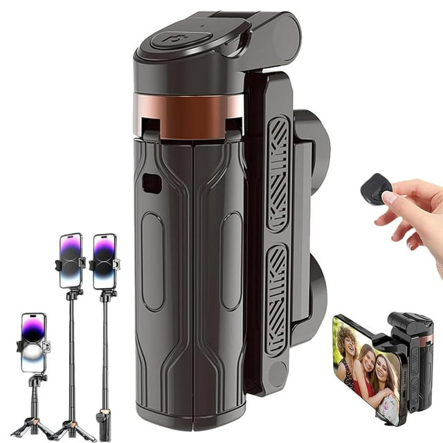 Mini trípode para selfies Growalleter 2025 con control remoto desmontable