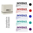 thumbnail image 7 of Printtoo Invoice Self Inking Rubber Stamp Pre-Inked Office Stamp- Home Office Business Stationery, 47 x 20 mm Blue, 7 of 7