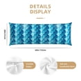 thumbnail image 2 of Naloa Pearlescent Scales Super Soft 20x60 Body Pillow Case,Long Side Hidden Zipper（PILLOWS ARE NOT INCLUDED）, 2 of 6