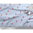 thumbnail image 2 of Soimoi Blue Cotton Voile Fabric Triangle & Arrow Heart Print Fabric by Yard 42 Inch Wide, 2 of 3