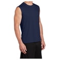 thumbnail image 4 of Yellow Rooster Men's Sleeveless PosiCharge Competitor T-Shirts True Navy S, 4 of 6