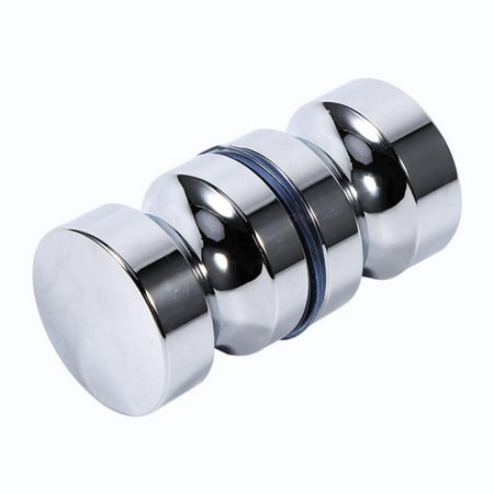 YLSHRF aluminium alloy door handle,Aluminum Alloy 1.1 Dia Single Glass Door Knob Bathroom Shower Cabinet Handle with Screw, glass door knob
