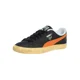 thumbnail image 1 of PU & MA Men's Clyde Vintage Leather Trainers, Black, 1 of 6