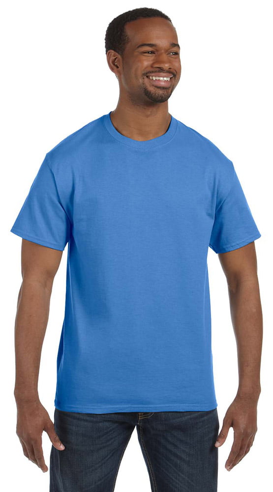 Men's Casual Blank T-Shirt - 29M - Medium - Columbia Blue - Walmart.com
