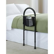 Medline Bed Assist Bar With Storage Bag, Height Adjustable Bed Grab Bar