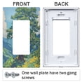 thumbnail image 3 of Yayeee Rocker Switch Wall Plate 1-Gang 4.6"x2.9" Home Decorative Outlet Cover, Blue Mountain, 3 of 6