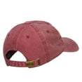 thumbnail image 4 of Peace with USA Flag Embroidered Unstructured Cap - Wine OSFM, 4 of 5