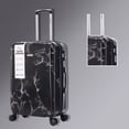 thumbnail image 5 of Alikpop 3-Piece Black Marble Print PC Hardshell Luggage Set, 20"/24"/28" Spinner Suitcases with TSA Lock, 5 of 7