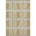 thumbnail image 4 of HomeRoots 678714 5 x 8 ft. Gold Beige & Brown Plaid Washable Machine Made Rectangle Area Rug with UV Protection, 4 of 9
