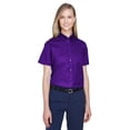 thumbnail image 1 of Camisa de sarga de manga corta Optimum para mujer CAMPUS PURPLE 3XL Núcleo 365 78194, 1 of 1