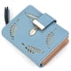 thumbnail image 1 of Cartera corta de piel Sincero para mujer mediana tarjetero monedero azul, 1 of 5