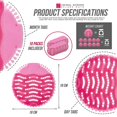 thumbnail image 3 of 10pcs Urinal Screen Splash Mats, Scented Toilet Deodorizer And Urinal Splash Guards For Mens Toilet Urinal Screen Cherry Pink, 3 of 5