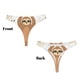 thumbnail image 3 of Balery Cute Sloth In Yoga Pose Tree Tangas de Algodón para Mujer con Estampado – Ropa Interior Sexy, Transpirable, G-string-X-Small, 3 of 6