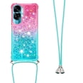 thumbnail image 3 of Funda para Honor 90 Lite 5G Brillantina Líquida Divertida Reluciente y con Cristales en Movimiento Cuerpo Cruzado con Cordón Ajustable, 3 of 5