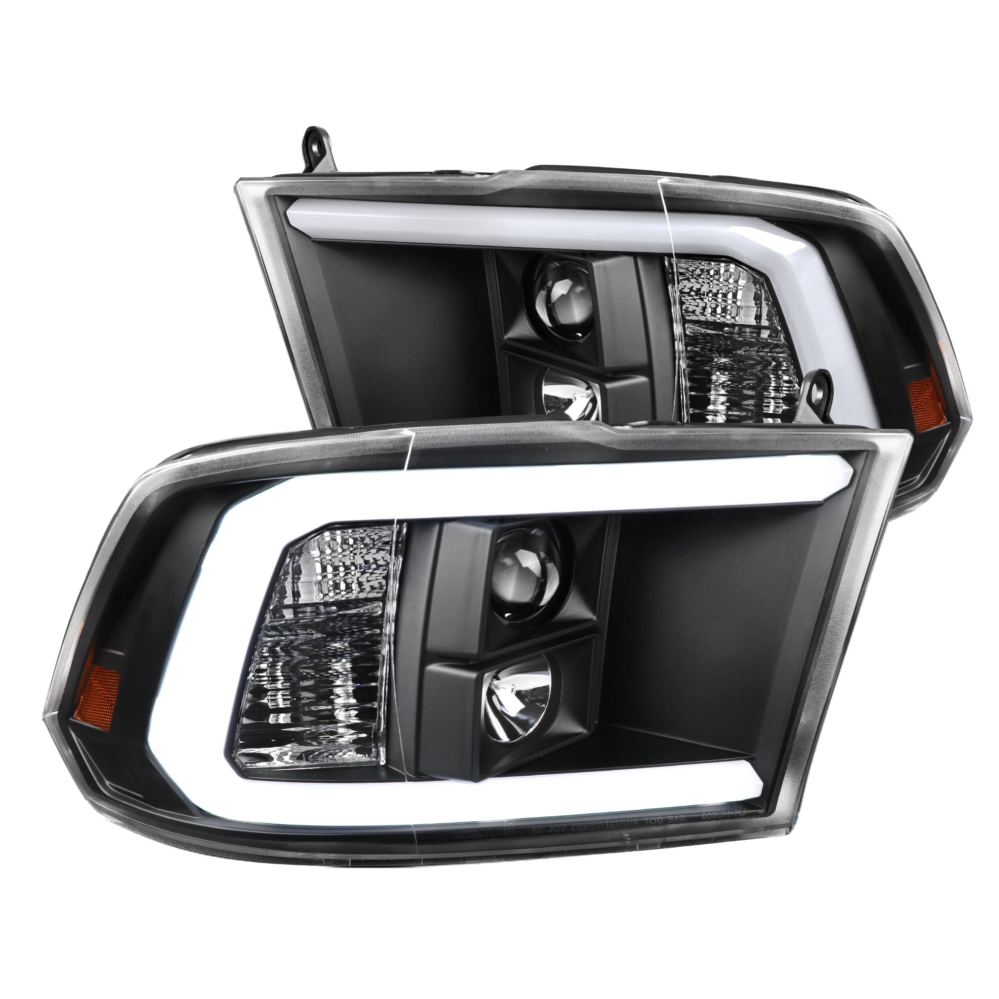 SpecD Tuning LED Light Bar Projector Headlights for 20092018 Dodge