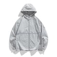 thumbnail image 2 of QSAWXQZ Men's Reflective Sun Protection Windbreaker UPF 50+ Zip up Lightweight Hooded Jacket Loose Breathable Outdoor Activewear with Pockets 3XL, 2 of 5