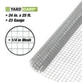 thumbnail image 2 of YardGard 2' x 25' 1/4" Square Mesh Wire Hardware Cloth Poultry Fence, 2 of 2