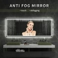 thumbnail image 2 of Anti-fog Smart Bath Mirror with Backlight Touch Control Switch Led Lighting Brightness Dimmable Fogless Bathroom Wall Mirrors My Lux Decor Round, 2 of 6