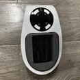 thumbnail image 4 of Calentador de espacio de 500 W, calentador de espacio eléctrico de enchufe de pared como se ve en la TV con termostato y temporizador ajustables y pantalla LED, compacto para dormitorio de oficina JAMW Sencillez, 4 of 5