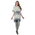 thumbnail image 2 of Women's Winter Knit Mayan Pattern Fringe Knit Poncho, 2 of 8